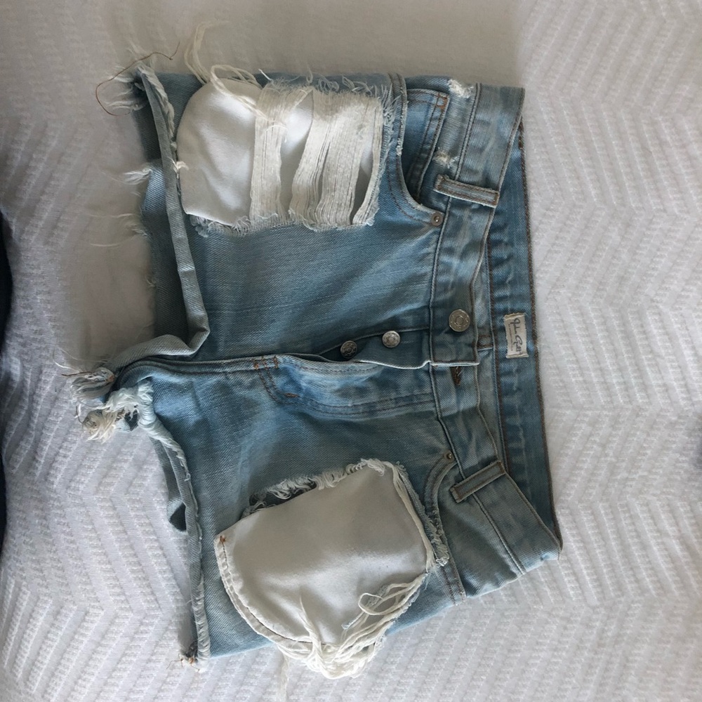 John Galt distressed shorts from Brandy Melville